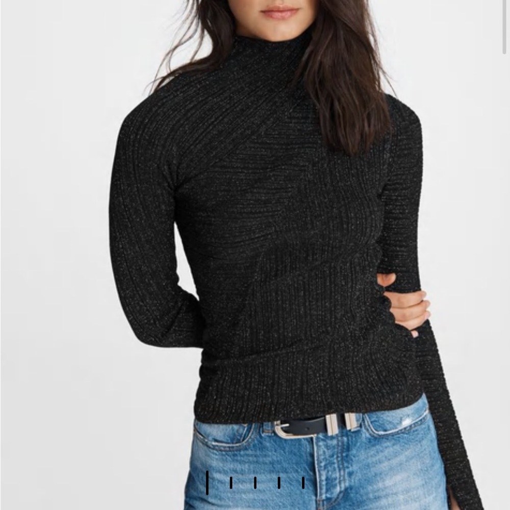Rag & Bone Mae Viscose Mock Neck